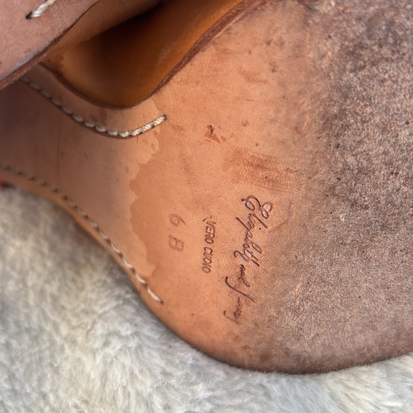 EUC Elizabeth and James Tan Ankle Booties with Buckle Strap Size 6 - Picture 7 of 9